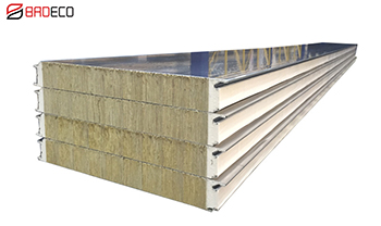 Rock wool sandwich wall panel